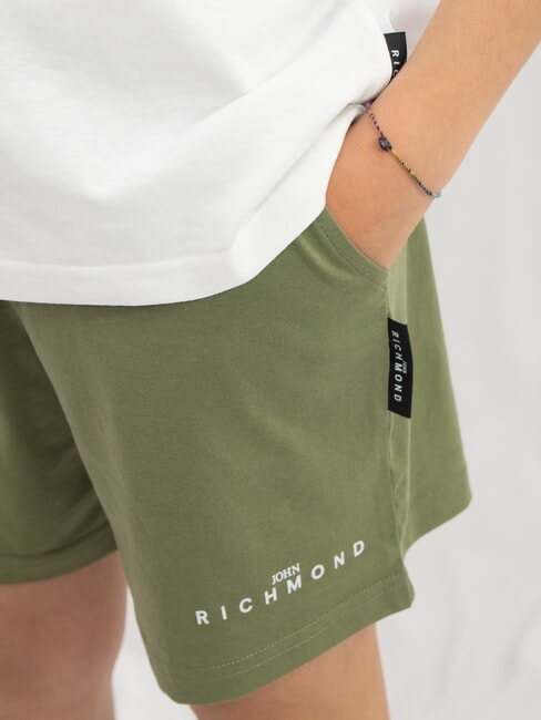 RUNDAVO T-Shirt + Shorts white cloud dancer - Children's tracksuits