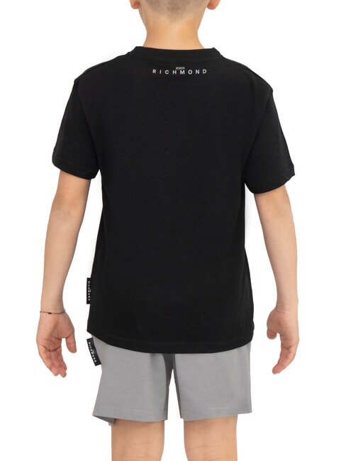 RUNDAVO T-Shirt + Shorts black/silver - Children's tracksuits