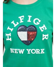 TOMMY HILFIGER KIDS BIMBA Cotton T-shirt Olympic Green - Child T-shirt - 2