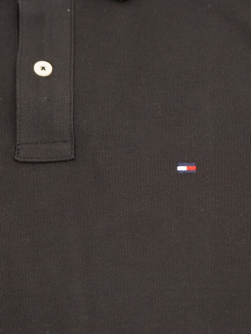 TH Short-sleeved pique cotton polo shirt ck black - Polo shirt