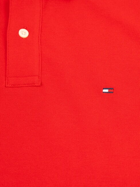 TH Short-sleeved cotton polo shirt primary red - Polo shirt