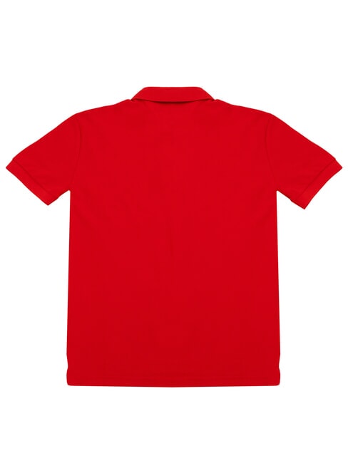 TH Short-sleeved cotton polo shirt primary red - Polo shirt