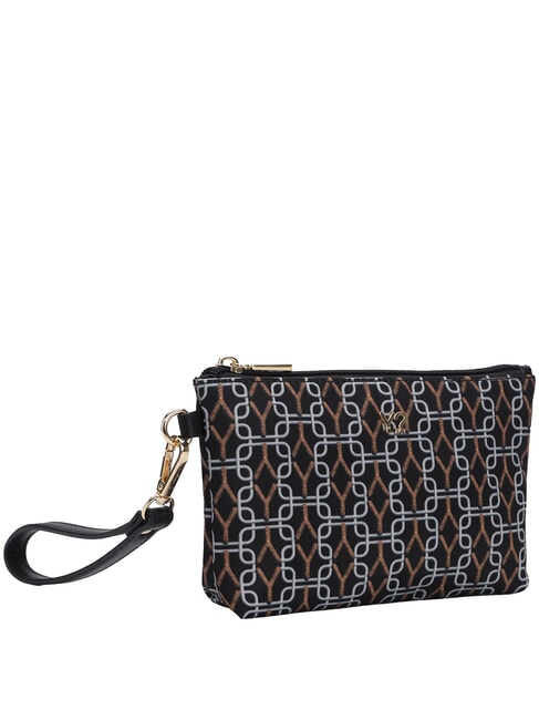 AUDREY Necessaire with cuff BLACK - Beauty Case