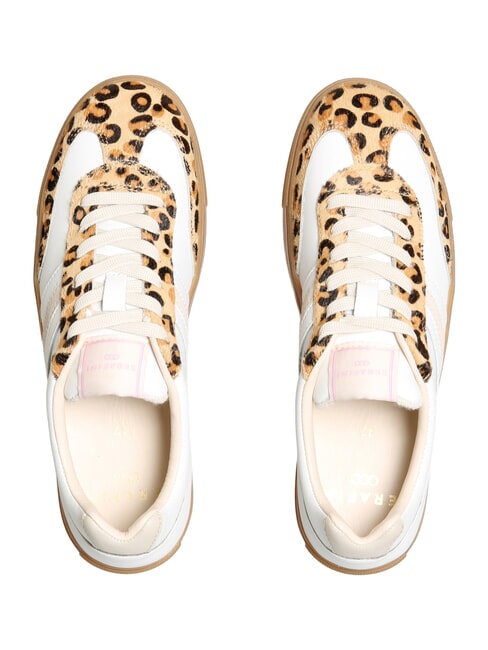 COURT Leather sneakers white milk leopard - Women&rsquo;s shoes