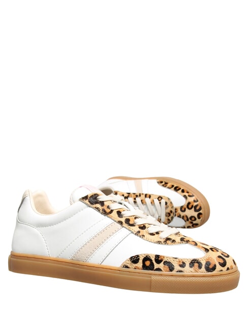 COURT Leather sneakers white milk leopard - Women&rsquo;s shoes