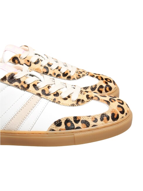 COURT Leather sneakers white milk leopard - Women&rsquo;s shoes