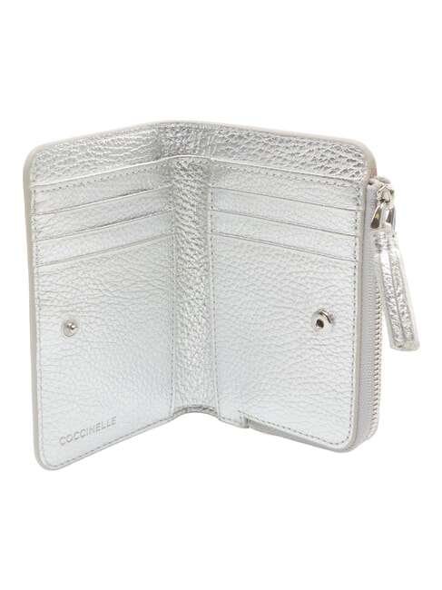 TASSEL Pebbled leather wallet SILVER - Women&rsquo;s Wallets