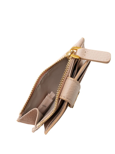 DEW Leather card holder with coin purse rosette - Women&rsquo;s Wallets