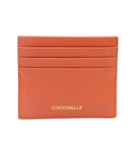 COCCINELLE KELSEY Flat leather card holder grenadine red - Women&rsquo;s Wallets - 3
