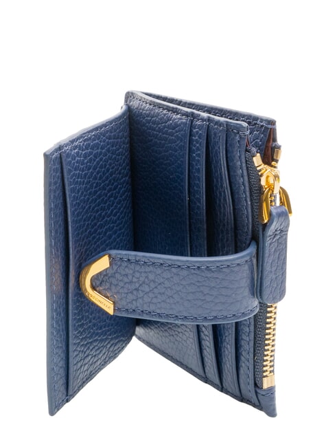 DEW Leather card holder with coin purse royal blue - Women&rsquo;s Wallets