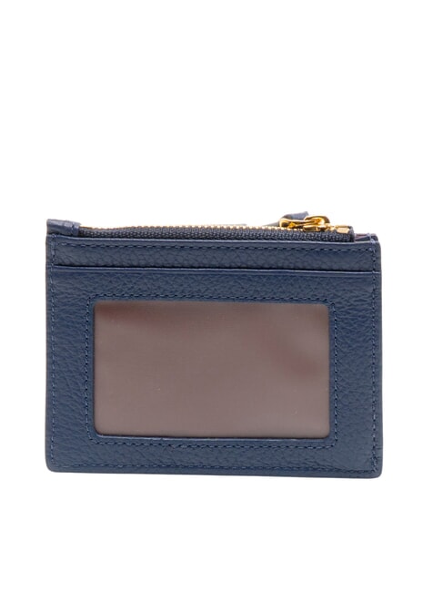 DEW Leather card holder with coin purse royal blue - Women&rsquo;s Wallets