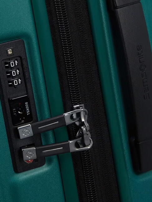 NUON Medium expandable trolley pine green - Rigid Trolley Cases