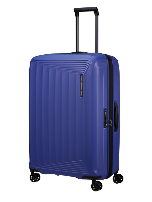 NUON Large expandable trolley matt nautical blue - Rigid Trolley Cases