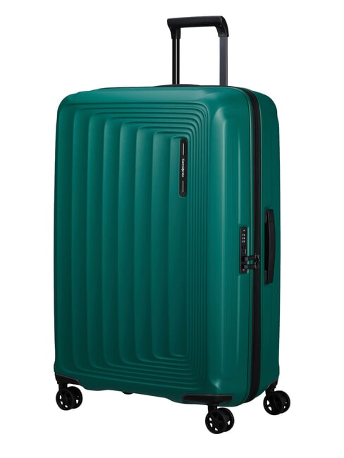 NUON Large expandable trolley pine green - Rigid Trolley Cases