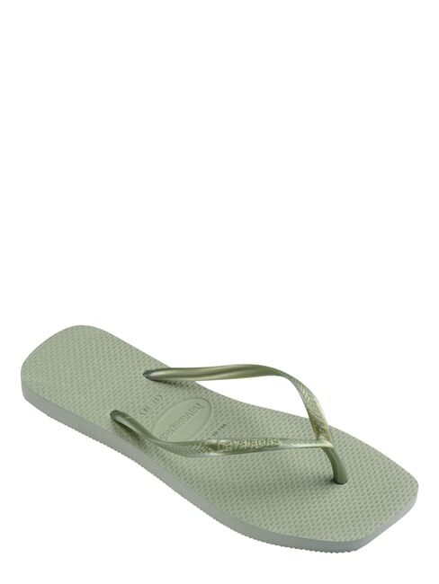 SLIM SQUARE Square Toe Flip Flops smoke green - Women&rsquo;s shoes