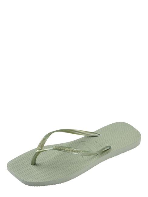 SLIM SQUARE Square Toe Flip Flops smoke green - Women&rsquo;s shoes