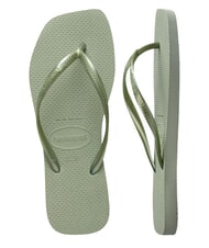 HAVAIANAS SLIM SQUARE Square Toe Flip Flops smoke green - Women&rsquo;s shoes - 5