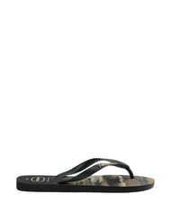 HAVAIANAS flip flops TOP CAMU black/green olive - Unisex shoes - 2