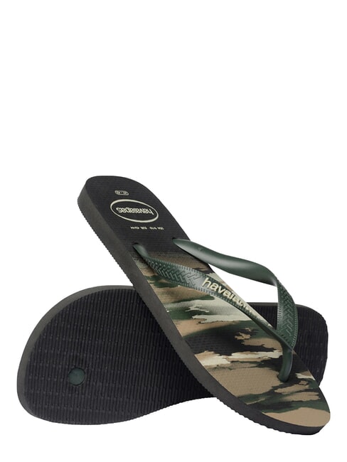 flip flops TOP CAMU black/green olive - Unisex shoes