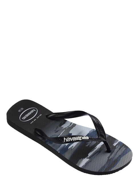 flip flops TOP CAMU BLACK / WHITE - Unisex shoes