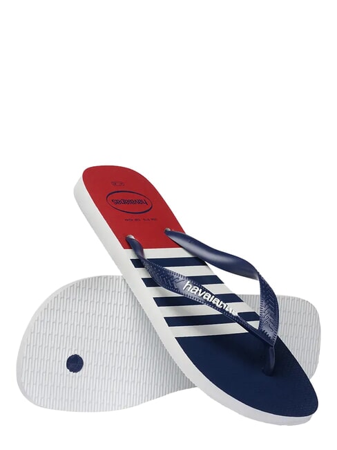flip flops TOP NAUTICAL white/marine blue/apache red - Men&rsquo;s shoes