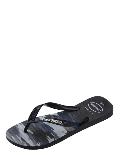 flip flops TOP CAMU BLACK / WHITE - Unisex shoes