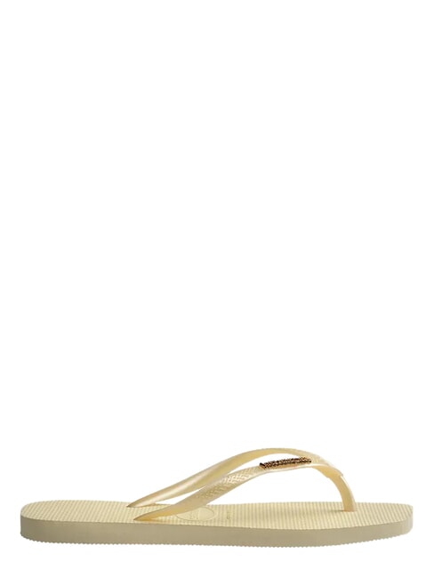 SQUARE LOGO Flip flops buttercream - Women&rsquo;s shoes