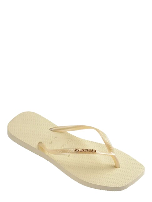 SQUARE LOGO Flip flops buttercream - Women&rsquo;s shoes