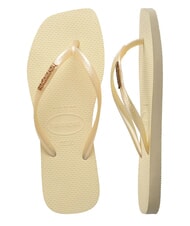 HAVAIANAS SQUARE LOGO Flip flops buttercream - Women&rsquo;s shoes - 5