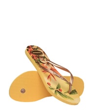 HAVAIANAS  SLIM TROPICAL flip flops yellow box - Women&rsquo;s shoes - 4