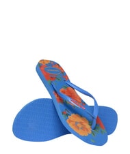 HAVAIANAS SLIM SUMMER BLISS Flip-flops brilliant blue - Women&rsquo;s shoes - 4