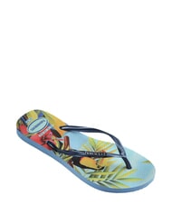 HAVAIANAS  SLIM TROPICAL flip flops blue/blue - Women&rsquo;s shoes - 3