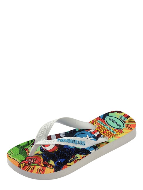 TOP MARVEL 2 Flip-flops WHITE / WHITE / BLUE - Baby Shoes