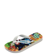 HAVAIANAS TOP MARVEL 2 Flip-flops WHITE / WHITE / BLUE - Baby Shoes - 3