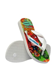 HAVAIANAS TOP MARVEL 2 Flip-flops WHITE / WHITE / BLUE - Baby Shoes - 5