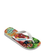 HAVAIANAS TOP MARVEL 2 Flip-flops WHITE / WHITE / BLUE - Baby Shoes - 4