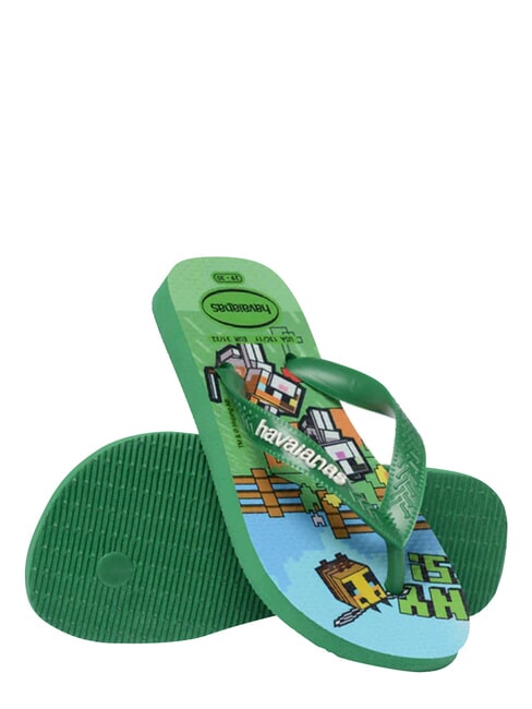 MINECRAFT Flip-flops green 4 - Baby Shoes