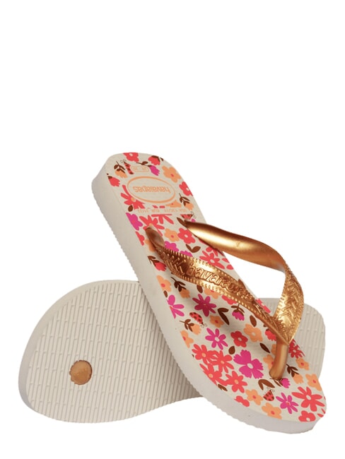 FLORES Flip-flops beige/golden - Baby Shoes