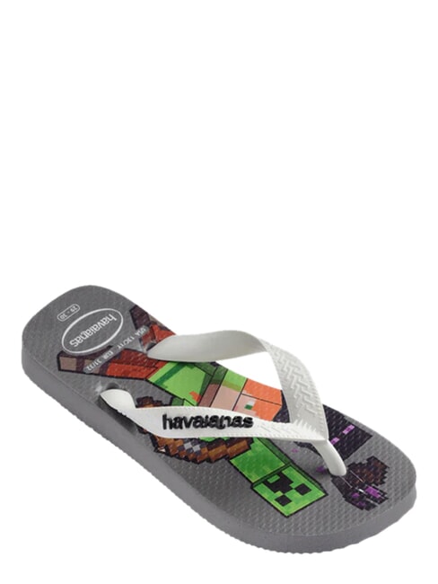 MINECRAFT Flip-flops steel grey/white - Baby Shoes