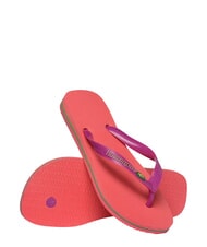 HAVAIANAS BRASIL LOGO Men's flip flops coral/pink - Unisex shoes - 4