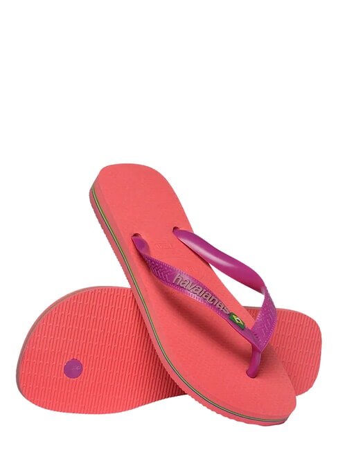 BRASIL LOGO Men's flip flops coral/pink - Unisex shoes