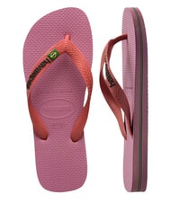 HAVAIANAS BRASIL LOGO Men's flip flops chiffon roses - Unisex shoes - 4