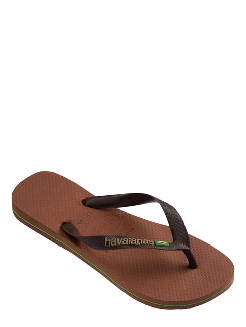 BRASIL LOGO Men's flip flops rust/dark brown - Unisex shoes