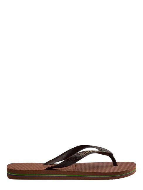 BRASIL LOGO Men's flip flops rust/dark brown - Unisex shoes