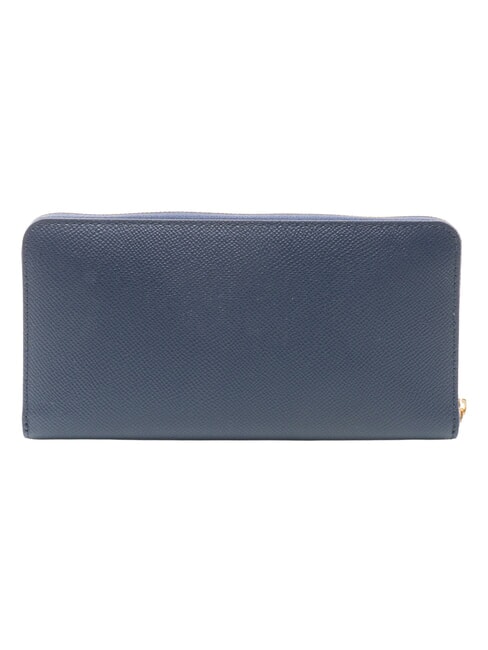 GARDENIA Large leather zip around wallet ink blue - Women&rsquo;s Wallets