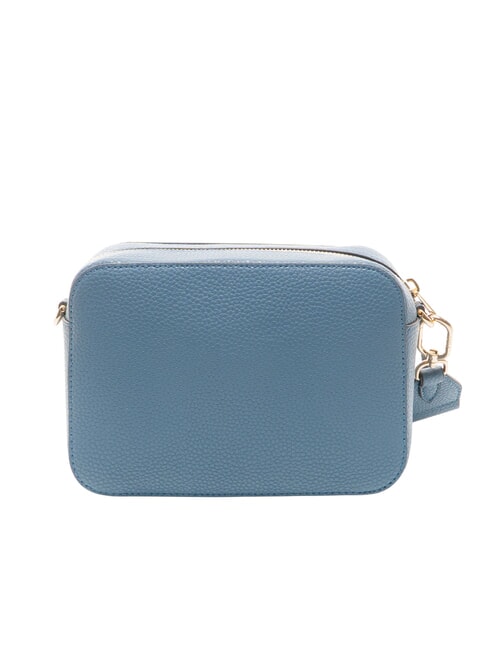 GARDENIA Camera case bag in keria print leather denim + ice tones - Women&rsquo;s Bags