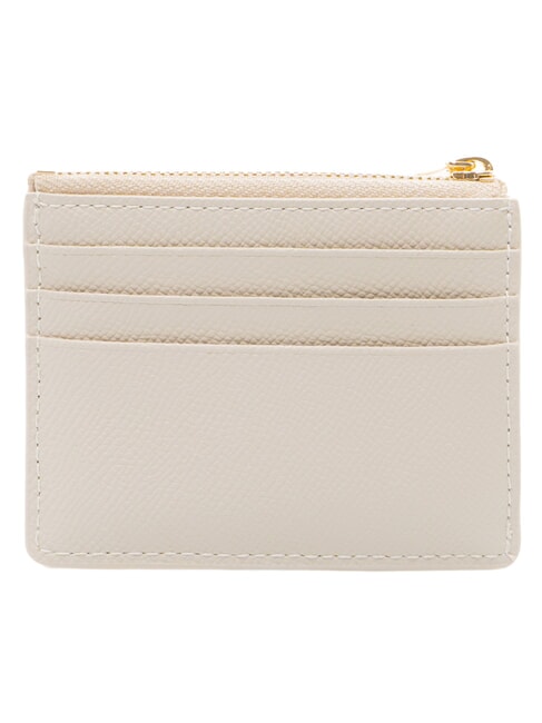 GARDENIA Flat leather card holder pearl - Women&rsquo;s Wallets