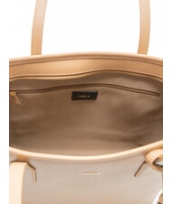 FURLA CLASSIC Andromeda print leather shopper bag desert - Women&rsquo;s Bags - 5