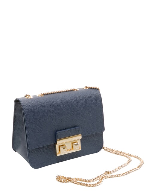 BELLA  Mini shoulder bag, in leather ink blue - Women&rsquo;s Bags