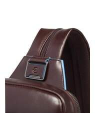 PIQUADRO BLUE SQUARE Single shoulder backpack portability MAHOGANY - Laptop backpacks - 6